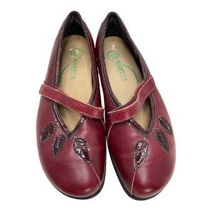 NAOT Women’s Red Leather Mary Jane’s Size 39